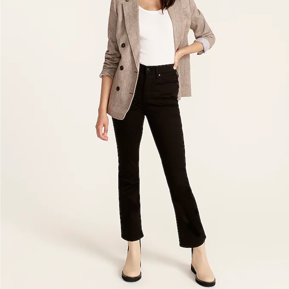 JCrew high rise crop flare Jean